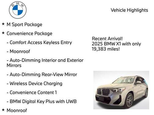 Space Silver Metallic 2025 BMW X1 xDrive28i
