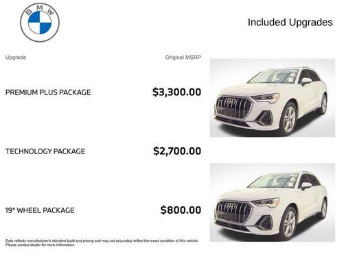 Glacier White 2021 Audi Q3 45 S line Premium Plus