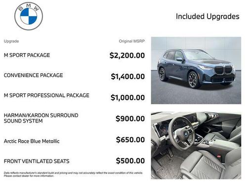 Arctic Race Blue Metallic 2026 BMW X3 30 xDrive