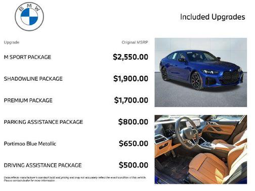Portimao Blue Metallic 2026 BMW 430 Gran Coupe i xDrive