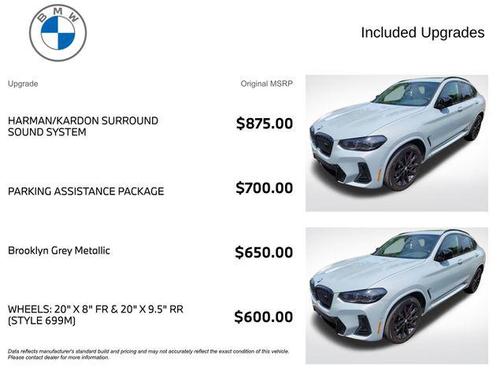 Dark Graphite Metallic 2023 BMW X4 M40i