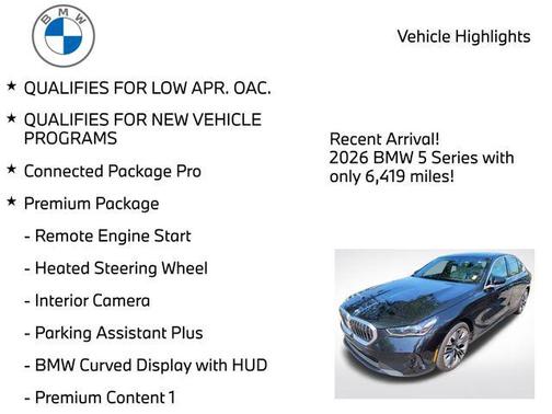 Black Sapphire Metallic 2026 BMW 530 xDrive