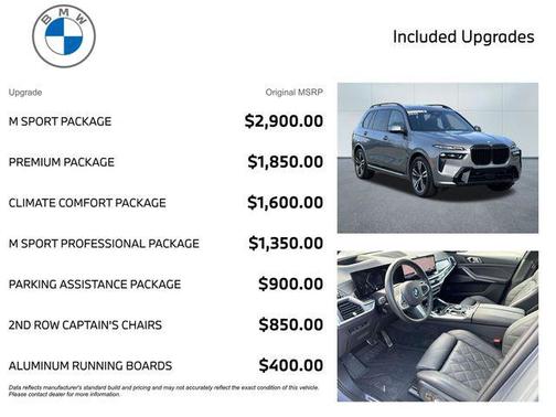 Skyscraper Grey Metallic 2025 BMW X7 xDrive40i
