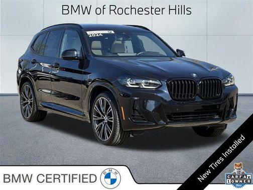 Carbon Black Metallic 2024 BMW X3 xDrive30i