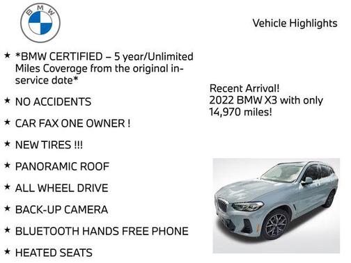 2022 BMW X3 xDrive30i