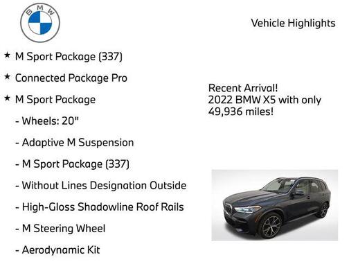 Arctic Grey Metallic 2022 BMW X5 xDrive40i