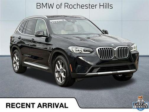 Black Sapphire Metallic 2024 BMW X3 xDrive30i