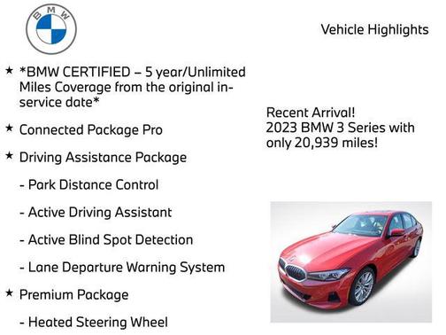 Melbourne Red Metallic 2023 BMW 330 xDrive