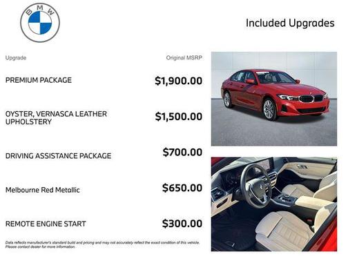 Melbourne Red Metallic 2023 BMW 330 xDrive