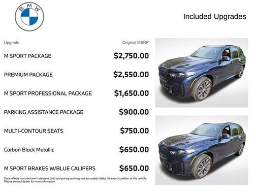 Carbon Black Metallic 2024 BMW X5 xDrive40i