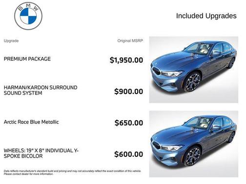 Arctic Race Blue Metallic 2026 BMW 330 xDrive