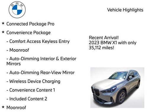 Silver Metallic 2023 BMW X1 xDrive28i