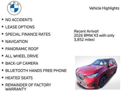 2026 BMW X3 30 xDrive