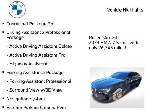 Black Sapphire Metallic 2023 BMW 760 i xDrive