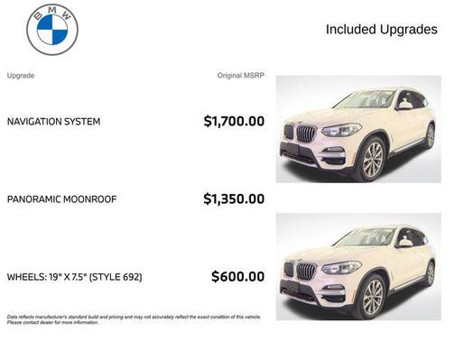 Alpine White 2019 BMW X3 xDrive30i