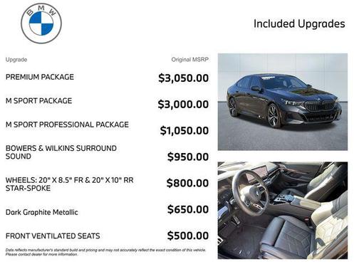 Dark Graphite Metallic 2024 BMW 540 xDrive