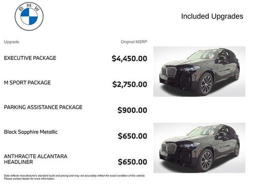 Black Sapphire Metallic 2024 BMW X5 xDrive40i