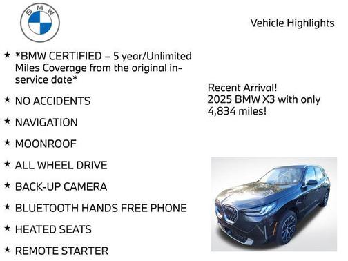 2025 BMW X3 30 xDrive