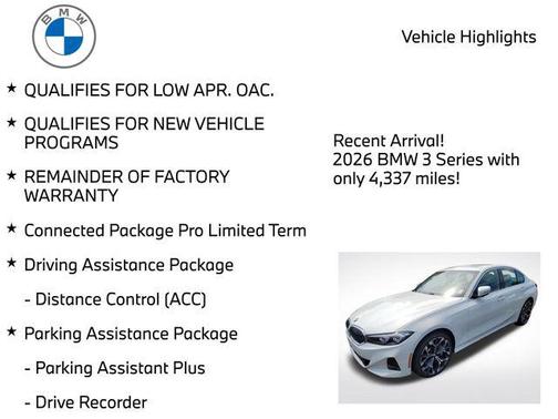 Alpine White 2026 BMW 330 xDrive NA