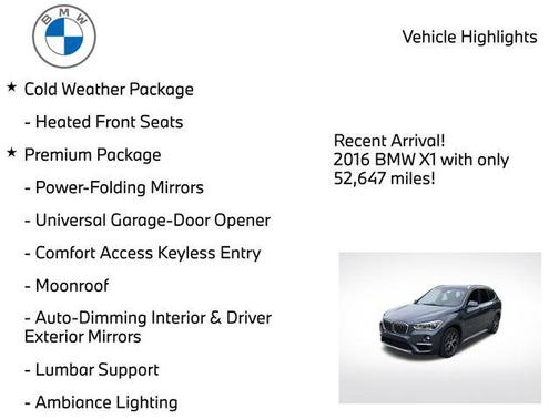 Mineral Gray Metallic 2016 BMW X1 xDrive 28i