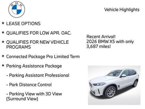 Alpine White 2026 BMW X5 xDrive40i