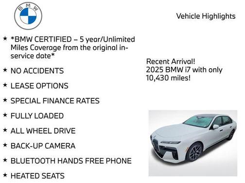 2025 BMW i7 eDrive50