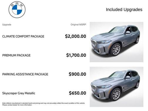 Skyscraper Grey Metallic 2026 BMW X5 xDrive40i