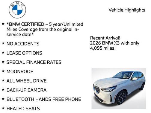 2026 BMW X3 30 xDrive