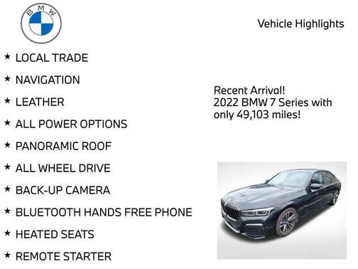 2022 BMW 750 i xDrive