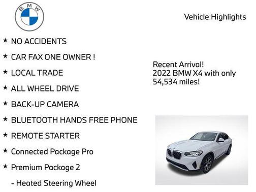 2022 BMW X4 xDrive30i