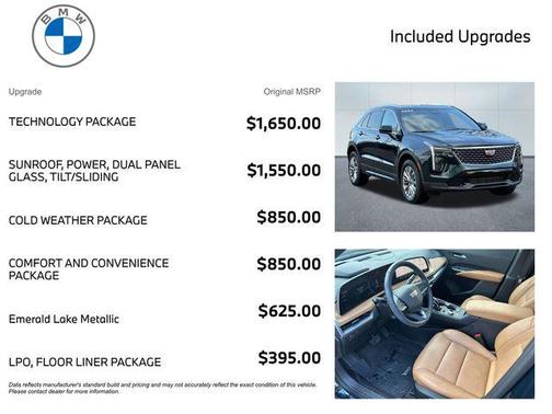 Emerald Lake Metallic 2024 Cadillac XT4 Premium Luxury