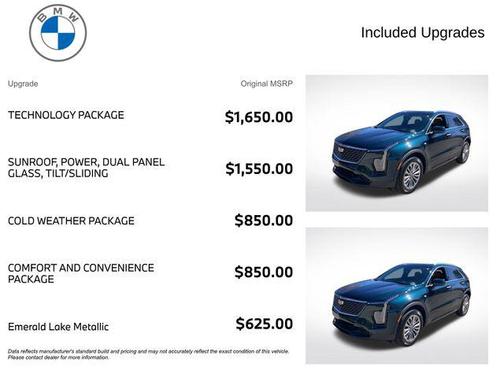 Emerald Lake Metallic 2024 Cadillac XT4 Premium Luxury