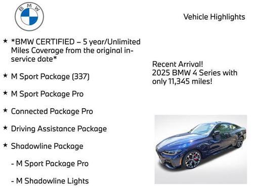 Tanzanite Blue II Metallic 2025 BMW 430 i xDrive