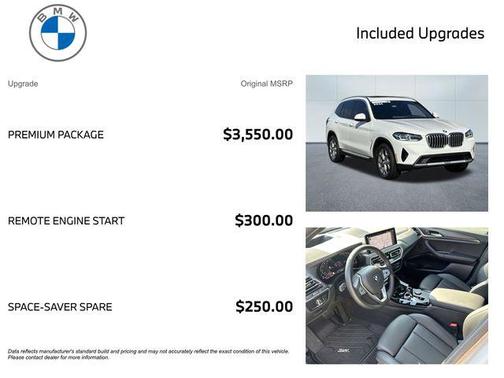 Alpine White 2024 BMW X3 xDrive30i