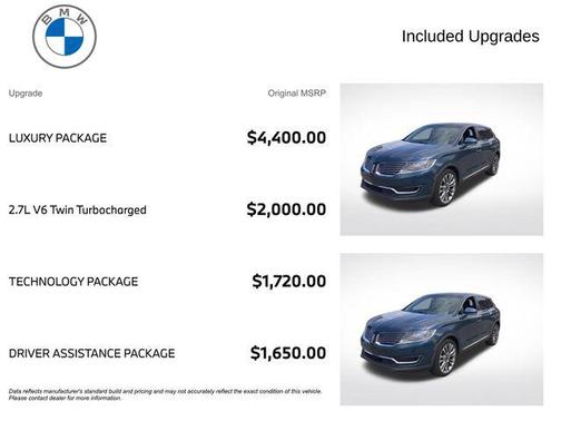 Allure Blue Metallic 2016 Lincoln MKX Reserve