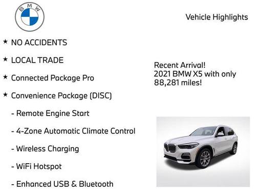 Mineral White Metallic 2021 BMW X5 xDrive40i