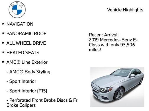 2019 Mercedes-Benz E-Class 4MATIC