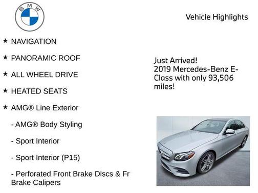 2019 Mercedes-Benz E-Class 4MATIC