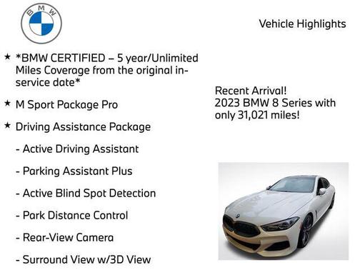 Mineral White Metallic 2023 BMW 840 Gran Coupe i xDrive