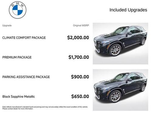 Black Sapphire Metallic 2026 BMW X5 xDrive40i