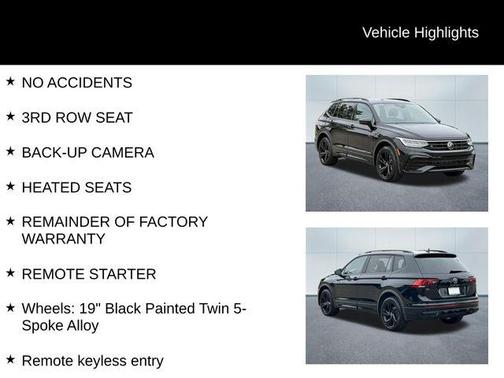 2023 Volkswagen Tiguan 2.0T SE R-Line Black