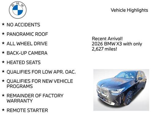 2026 BMW X3 30 xDrive