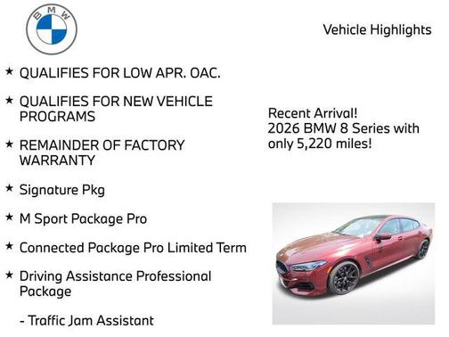 Aventurin Red Metallic 2026 BMW 840 Gran Coupe i xDrive