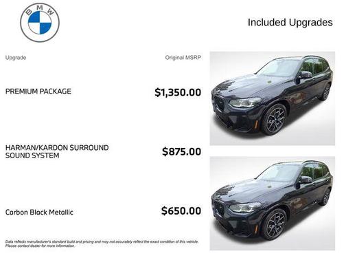 Carbon Black Metallic 2023 BMW X3 M40i