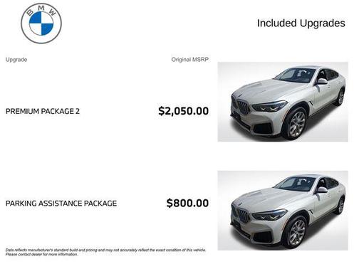 Mineral White Metallic 2021 BMW X6 xDrive40i