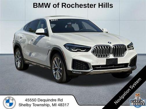 Mineral White Metallic 2021 BMW X6 xDrive40i
