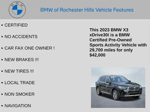 2023 BMW X3 xDrive30i