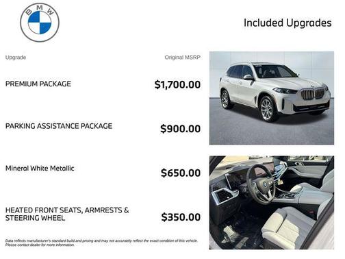 Mineral White Metallic 2026 BMW X5 xDrive40i