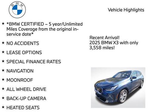 2025 BMW X3 30 xDrive