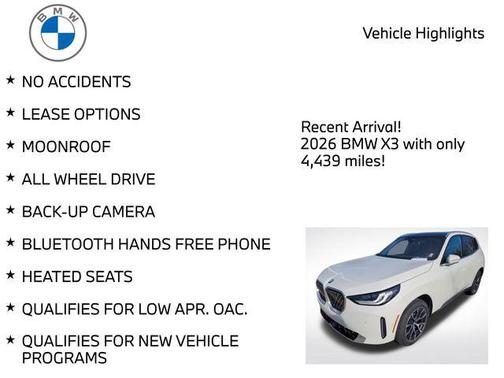 2026 BMW X3 30 xDrive